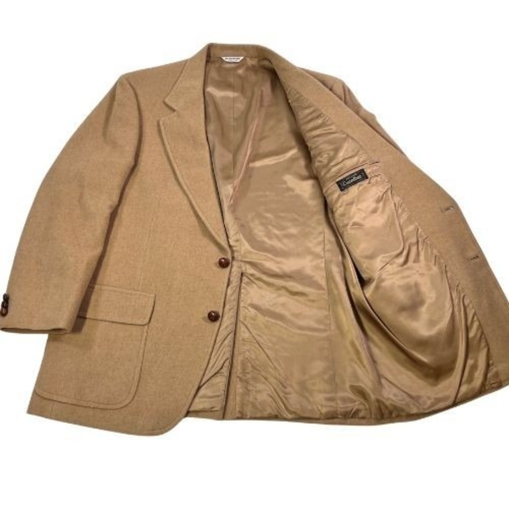 Men's Camel Sport Coat Blazer - Classic Tailored Style